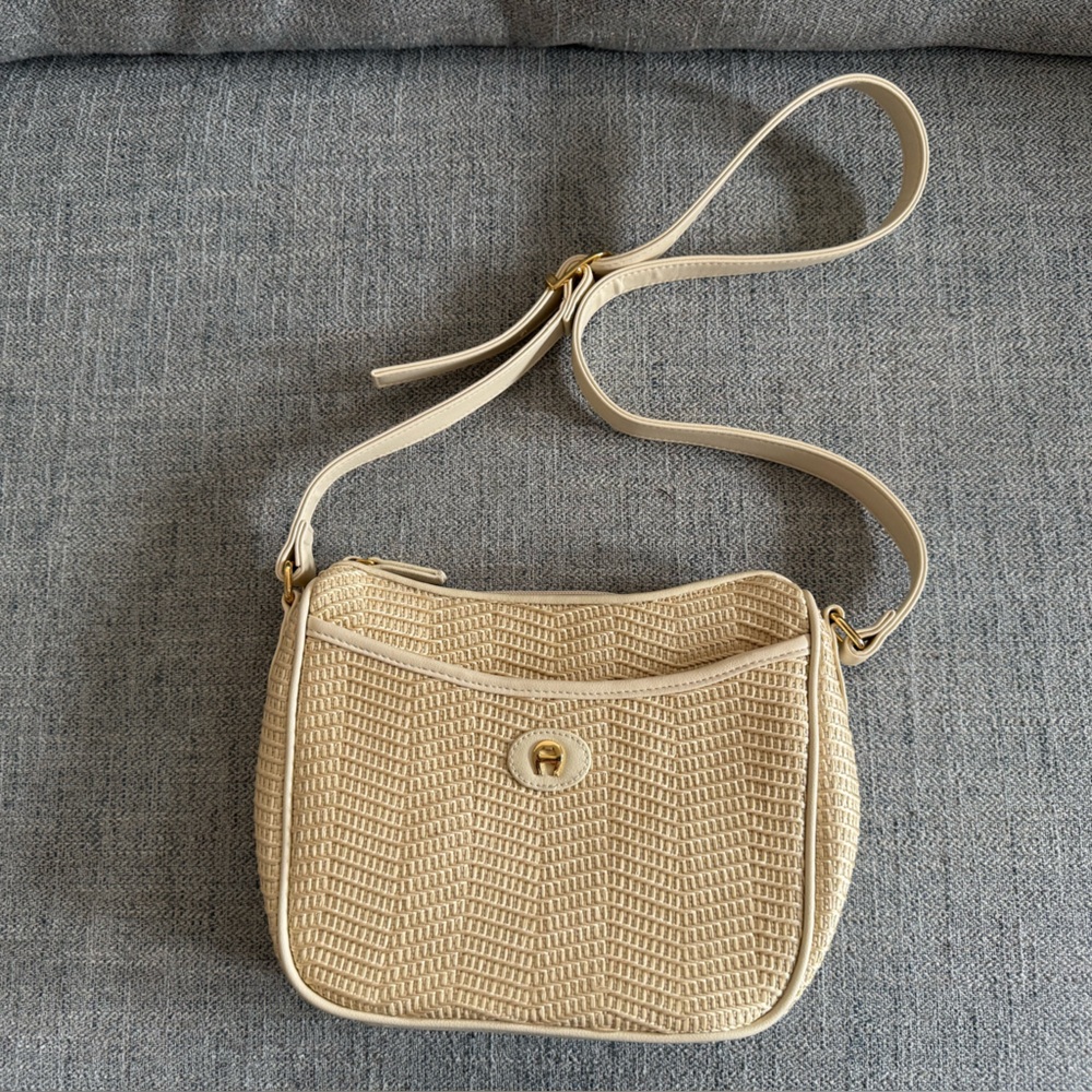 Etienne Aigner Cream Crossbody Bag